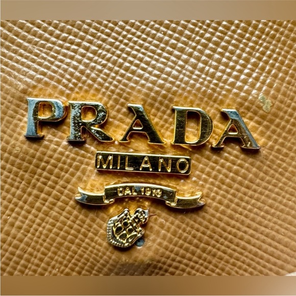 Prada Card Holder Brown Saffiano Leather 4" L x 23/4" H - Picture 10 of 14